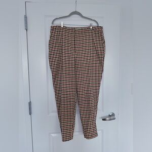 ASOS Brown Checkered Trousers